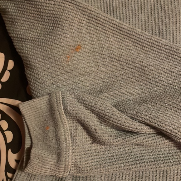 Green crop long sleeve shirt - Picture 3 of 4